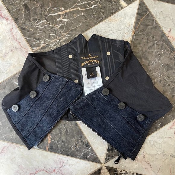 Vivienne Westwood Angolmania Denim Waist Corset, Rare Early 2000's - Picture 1 of 4